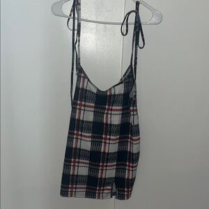 Plaid Spaghetti Strap Top